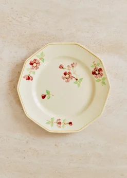 Sezane La Sélection Vintage|Assiettes à Dessert Anciennes, Fleuries