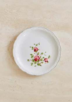 Sezane La Sélection Vintage|Assiettes à Dessert Anciennes, Fleuries