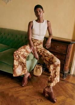 Sezane Nos Sacs Iconiques|Maroquinerie|Bourse Mini Farrow Raphia