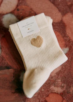 Sezane Chaussettes|Chaussettes Coeur