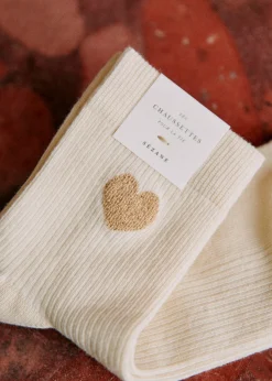 Sezane Chaussettes|Chaussettes Coeur