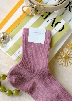 Sezane Chaussettes|Chaussettes Lurex