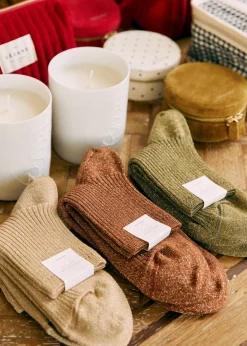 Sezane Chaussettes|Chaussettes Lurex