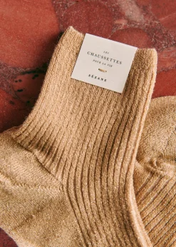 Sezane Chaussettes|Chaussettes Lurex