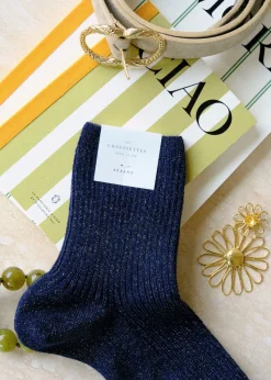 Sezane Chaussettes|Chaussettes Lurex