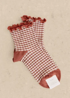 Sezane Chaussettes|Chaussettes Vichy