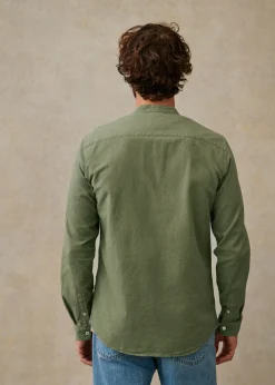 Sezane Chemises col mao|Chemises rayures|Chemise Benny Coton Lin