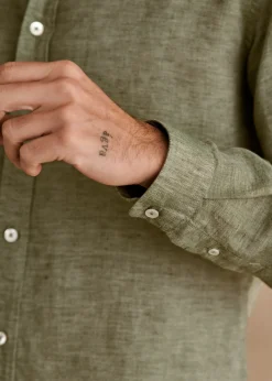 Sezane Chemises col mao|Chemises rayures|Chemise Benny Coton Lin