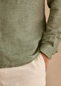 Sezane Chemises col mao|Chemises rayures|Chemise Benny Coton Lin