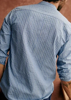 Sezane Chemises seersucker|Chemises rayures|Chemise Benny Seersucker