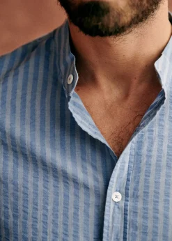 Sezane Chemises seersucker|Chemises rayures|Chemise Benny Seersucker