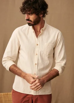 Sezane Chemises rayures|Chemises coton lin|Chemise Charlie Coton Lin