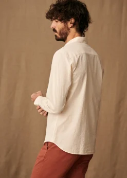 Sezane Chemises rayures|Chemises coton lin|Chemise Charlie Coton Lin