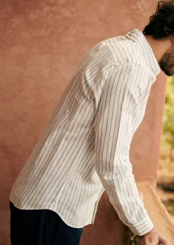 Sezane Chemises rayures|Chemises coton lin|Chemise Charlie Coton Lin
