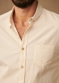 Sezane Chemises rayures|Chemises coton lin|Chemise Charlie Coton Lin