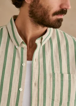 Sezane Chemises rayures|Chemises coton lin|Chemise Charlie Coton Lin