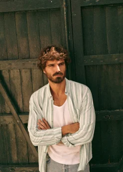 Sezane Chemises & Blouses|Chemise Charlie Coton Lin