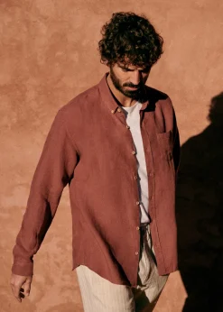 Sezane Chemises lin|Le Bain|Chemise Charlie Lin