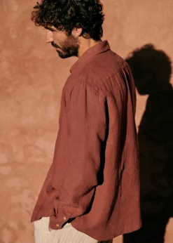 Sezane Chemises lin|Le Bain|Chemise Charlie Lin