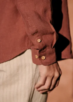 Sezane Chemises lin|Le Bain|Chemise Charlie Lin