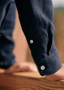 Sezane Chemises lin|Le Bain|Chemise Charlie Lin