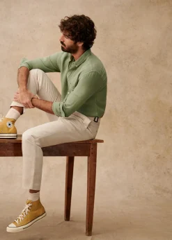 Sezane Chemises lin|Le Bain|Chemise Charlie Lin