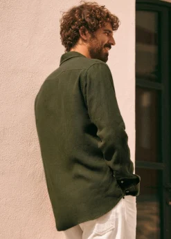 Sezane Chemises lin|Le Bain|Chemise Charlie Lin