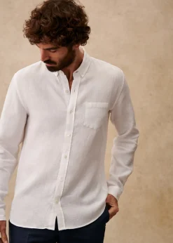 Sezane Chemises lin|Le Bain|Chemise Charlie Lin