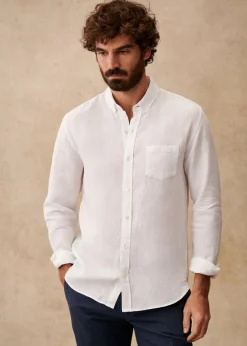 Sezane Chemises lin|Le Bain|Chemise Charlie Lin