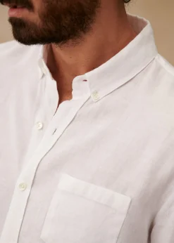 Sezane Chemises lin|Le Bain|Chemise Charlie Lin