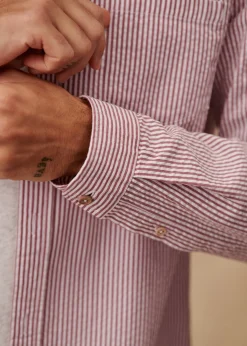 Sezane Chemises rayures|Chemises seersucker|Chemise Charlie Seersucker