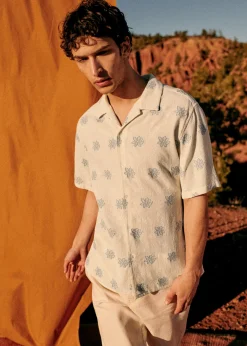 Sezane Chemises manches courtes|Chemises coton lin|Chemise Holt