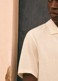 Sezane Chemises & Blouses|Chemises manches courtes|Chemise Holt Coton Lin