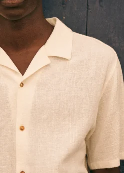 Sezane Chemises & Blouses|Chemises manches courtes|Chemise Holt Coton Lin