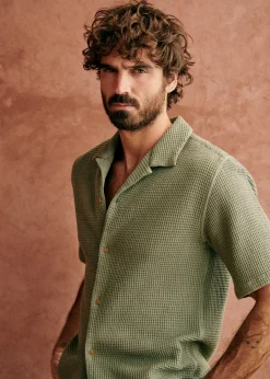 Sezane Chemises manches courtes|Chemise Holt Gaufrée