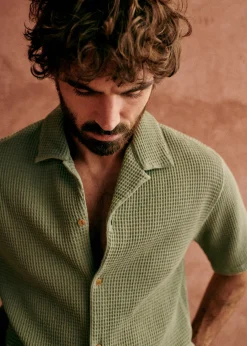 Sezane Chemises manches courtes|Chemise Holt Gaufrée