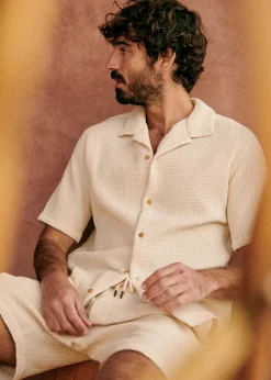 Sezane Chemises manches courtes|Chemise Holt Gaufrée