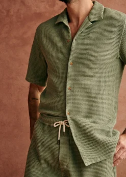 Sezane Chemises manches courtes|Chemise Holt Gaufrée