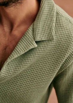 Sezane Chemises manches courtes|Chemise Holt Gaufrée