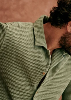 Sezane Chemises manches courtes|Chemise Holt Gaufrée