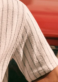 Sezane Chemises rayures|Chemises manches courtes|Chemise Holt Texturée