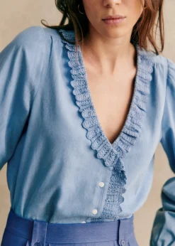 Sezane Chemises & Blouses|Chemise Rosine