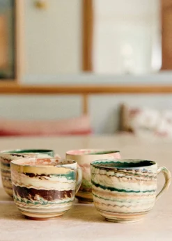 Sezane Les Invités|La Vaisselle|Coffret De 4 Tasses - Florence Girod