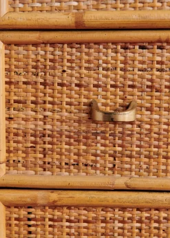 Sezane La Sélection Vintage|Console En Et Bambou Vintage