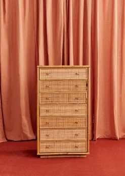 Sezane La Sélection Vintage|Console En Et Bambou Vintage