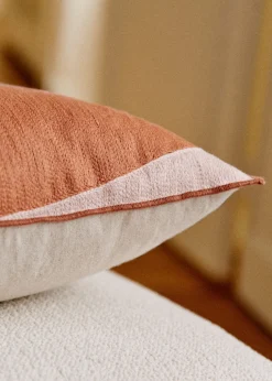 Sezane Les Tissus|Coussin Brodé -  Grand Modèle