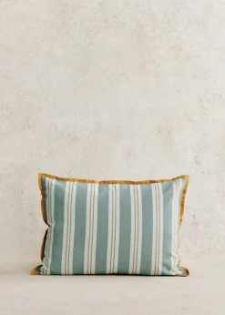 Sezane Les Tissus|Coussin Rayures Amalfi -  Grand Modèle