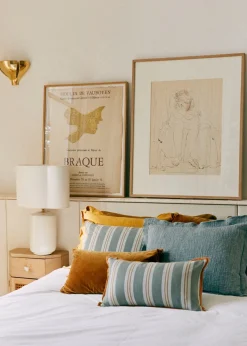 Sezane Les Tissus|Coussin Rayures Amalfi -  Petit Modèle