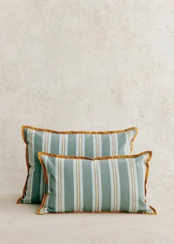 Sezane Les Tissus|Coussin Rayures Amalfi -  Petit Modèle