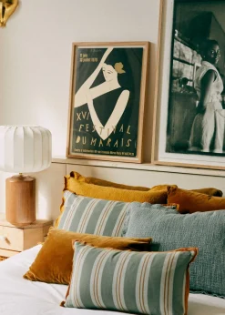 Sezane Les Tissus|Coussin Rayures Amalfi -  Petit Modèle